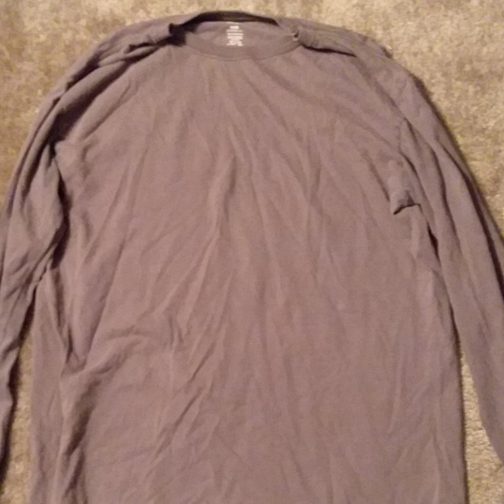 Stafford Performance long sleeve gray T-shirt classic fit